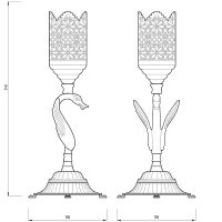 Подсвечник Migliore Luxor Золото арт-26151 — фото 3, Прочие аксессуары и комплектующие