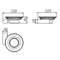 Мыльница CeramaLux Florenzia Золото матовое арт-63104 — фото 2, Мыльницы