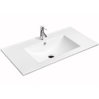 Раковина CeramaLux 71 Белая арт-9070Е — фото 1, Раковины встраиваемые сверху