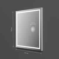 Зеркало AM.PM Gem 65 с подсветкой с механическим выключателем арт-M91AMOX0653WG — фото 9, Зеркала в ванную комнату