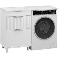 Тумба под раковину Brevita Enfida 120 Белая матовая арт-ENF-07060-012Я — фото 2, Тумбы под раковину