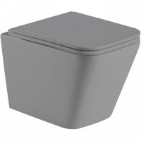 Унитаз WeltWasser Gelbach 041 MT-GR подвесной Серый матовый с сиденьем Микролифт арт-10000008263 — фото 1, Подвесные унитазы