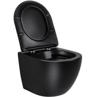 Унитаз Vincea Globo подвесной Черный матовый с сиденьем Микролифт арт-VT1-14SMB — фото 4, Подвесные унитазы