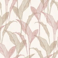 Обои Erismann Elle 2 Винил на флизелине (1,06*10,05) Бежевый, Листья арт-12117-05 — фото 1, Обои для стен