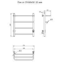 Товар: Электрический полотенцесушитель Тругор ПЭК 19 СП 60x50 Хром арт-Пэксп1960х5032 - фото 3 Электрический полотенцесушитель Тругор ПЭК 19 СП 60x50 Хром арт-Пэксп1960х5032 — фото 3, Электрические полотенцесушители