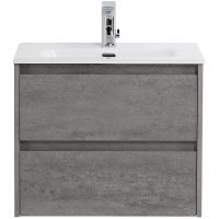 Тумба под раковину BelBagno Kraft 39 60 подвесная Cemento Grigio арт-KRAFT 39-600/390-2C-SO-CG — фото 1, Тумбы под раковину