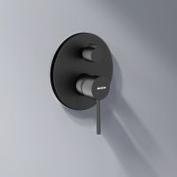 Душевая система Damixa Scandinavian Pure Черная матовая арт-936510300 — фото 5, Встраиваемые душевые комплекты