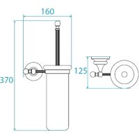 Товар: Ершик для унитаза Cezares Бронза арт-OLIMP-TB-02-M - фото 3 Ершик для унитаза Cezares Бронза арт-OLIMP-TB-02-M — фото 3, Ершики для унитаза