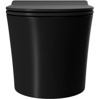 Унитаз Point Вега подвесной Черный матовый с сиденьем Микролифт арт-PN41711BM — фото 2, Подвесные унитазы