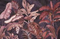 Фреска Ortograf Oasis 32729 Фактура бархат FX Флизелин (4,5*3) Фиолетовый/Красный, Листья арт-32729 (бархат FX) — фото 2, Фрески