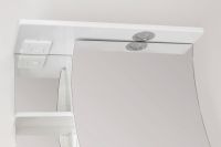 Зеркальный шкаф Style Line Эко Волна 60 С с подсветкой Белый глянец арт-ЛС-00000121 — фото 7, Зеркальные шкафы в ванную