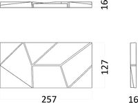 Гипсовая 3д панель Artpole Elementary Origami 127x257 мм арт-E-0001 — фото 8, Гипсовые 3Д панели