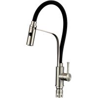 Смеситель для кухни Viko Серебро Черный арт-V-4498 — фото 1, Смесители для кухни