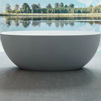 Ванна из искусственного камня Vincea 170x75 Серая Белая матовая без гидромассажа арт-VBT-6S01MG — фото 2, Ванны из искусственного камня