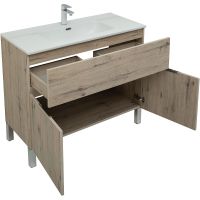 Товар: Тумба под раковину Aquanet Алвита New 100 Дуб Веллингтон арт-277557 - фото 7 Тумба под раковину Aquanet Алвита New 100 Дуб Веллингтон арт-277557 — фото 7, Тумбы под раковину