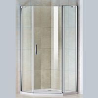 Душевой уголок WeltWasser WW300 PI 100x100 профиль Хром стекло прозрачное арт-10000002752 — фото 1, Душевые уголки трапеция