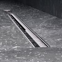 Душевой лоток AM.PM MasterFlow 80 с решеткой Хром матовый Slim line арт-W01SC-S11-080-05SB — фото 7, Душевые лотки