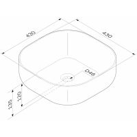 Раковина-чаша AM.PM Func 43 Белая арт-M8FWCC30430WG — фото 9, Раковины накладные
