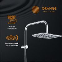 Душевая система Orange Хром арт-S10cr — фото 2, Душевые стойки