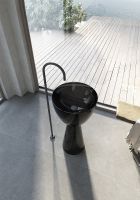 Раковина Abber Kristall 45 Черная арт-AT2703Onyx — фото 4, Раковины напольные