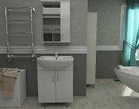 Тумба с раковиной Orange Роса Белый глянец арт-Ro-60TUW+RA — фото 4, Тумбы с раковиной