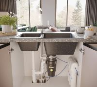 Кухонная мойка Domaci Бьелла DMC-76K арт-GWS-76K-308 черная — фото 6, Кухонные мойки