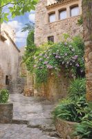 Фреска Ortograf Городской пейзаж 3813 Фактура бархат FX Флизелин (1,8*2,7) Бежевый/Зеленый, Город/Пейзаж арт-3813 (бархат FX) — фото 2, Фрески