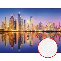 Фреска Ortograf Небоскребы 30822 Фактура бархат FX Флизелин (3,7*2,7) Синий/Оранжевый, Город арт-30822 (бархат FX) — фото 1, Фрески