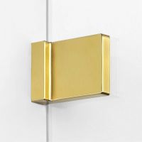 Душевая дверь New Trendy Avexa Gold 90 R профиль Брашированное золото стекло прозрачное арт-EXK-1717 — фото 10, Распашные душевые двери
