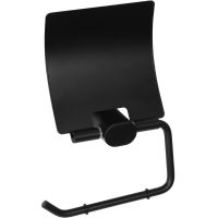 Держатель туалетной бумаги Remer Lounge с крышкой Черный матовый арт-LN60NO — фото 2, Держатели туалетной бумаги