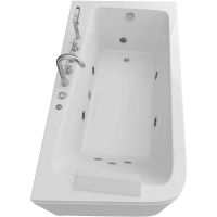 Акриловая ванна Grossman 170х95 с гидромассажем арт-GR-17095-1R — фото 2, Акриловые ванны