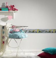 Бордюр детский AS Creation Little Stars Винил на флизелине (0,17*5) Серый/Желтый, Автомобиль арт-35871-1 — фото 2, Обои для стен