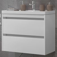 Тумба под раковину Opadiris Фреш 70 подвесная Белая глянцевая арт-00-00003577 — фото 1, Тумбы под раковину