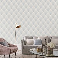 Обои Andrea Rossi Arlequin Винил на флизелине (1,06*10,05) Голубой, Ромб арт-54300-2 — фото 2, Обои для стен