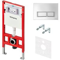 Инсталляция Tece Spring для унитаза с клавишей смыва Хром глянцевый арт-S955201 — фото 2, Инсталляции для унитазов