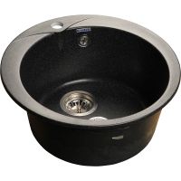Кухонная мойка GranFest Rondo GF-R480 Черная арт-R-480 чер — фото 1, Кухонные мойки