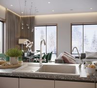 Кухонная мойка Domaci Бьелла DMC-78L арт-DMC-78L-328 бежевая — фото 3, Кухонные мойки