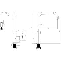 Смеситель для кухни Aquatek Вега Хром арт-AQ1081CR — фото 6, Смесители для кухни