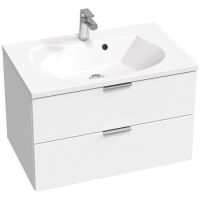 Тумба под раковину Ravak Rosa II 76 подвесная Белая глянцевая арт-X000001495 — фото 1, Тумбы под раковину