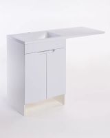 Тумба с раковиной Orange Optima 120 Белый глянец арт-OPD-120TUW+RAL — фото 6, Тумбы с раковиной