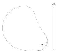 Зеркало Aquaton Венто 95 с подсветкой с сенсорным выключателем арт-1A260902VO010 — фото 11, Зеркала в ванную комнату