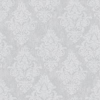 Обои Bruno Zoff Silver Фольга на флизелине (1,06*10,05) Серый, Дамаск арт-60110-3 — фото 1, Обои для стен