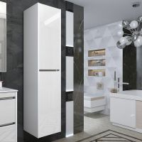 Шкаф пенал Opadiris Фреш 35 Белый арт-00-00007082 — фото 2, Пеналы для ванной комнаты