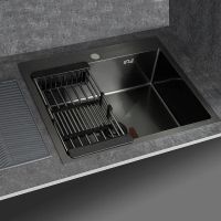 Кухонная мойка Fabia 60х50 Графит арт-60503G — фото 5, Кухонные мойки