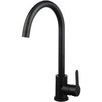 Смеситель для кухни WesnaArt Eko Черный матовый арт-EKO05-110Black — фото 1, Смесители для кухни