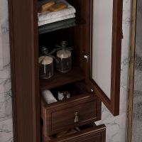 Товар: Шкаф пенал Opadiris Риспекто 30 R Орех антикварный арт-00-00005835 - фото 4 Шкаф пенал Opadiris Риспекто 30 R Орех антикварный арт-00-00005835 — фото 4, Пеналы для ванной комнаты