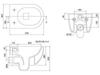 Унитаз Scarabeo подвесной без сиденья арт-5520/CL — фото 3, Подвесные унитазы