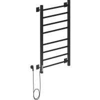 Электрический полотенцесушитель Ника Step-3 80/40 Черный матовый арт-STEP-3 80/40 черн мат лев — фото 1, Электрические полотенцесушители