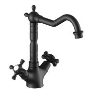 Смеситель для раковины Timo Nelson Черный арт-0143/03F — фото 1, Смесители для раковины