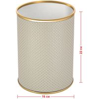 Товар: Ведро для мусора Geralis Ромб Белое, кант Золото, 3 л арт-M-RWG-B - фото 2 Ведро для мусора Geralis Ромб Белое, кант Золото, 3 л арт-M-RWG-B — фото 2, Мусорные ведра